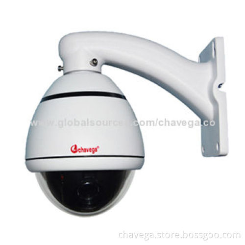 CCTV 10x Optical Zoom 480TVL Mini Outdoor High-speed Dome Camera with OSD Menu, Auto-focus